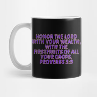 Bible Verse Proverbs 3:9 Mug